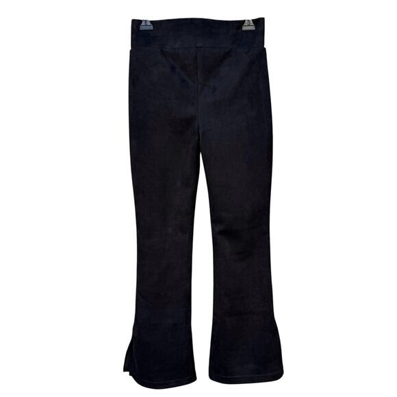 NWT Evolutionary Faux Suede Flair Pants Black Size Juniors Large Tween Teen - Picture 2 of 8